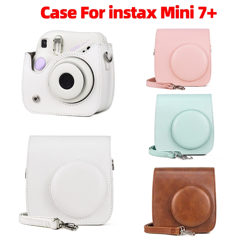 Fujifilm Instax Mini 7 Plus 全身保護便攜皮革便攜包 mini7+ 配件的相機包