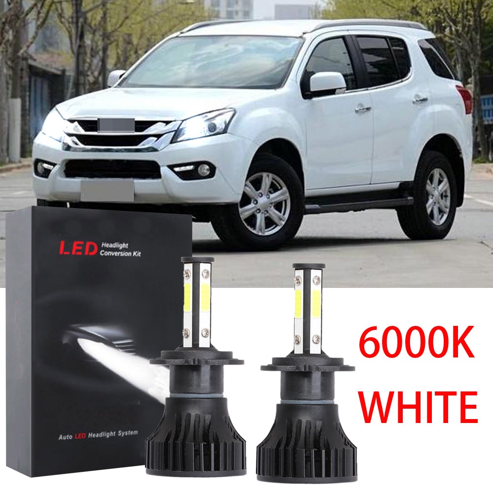 適用於五十鈴 mux 2013-2019 2PC CLY LHL LED 大燈組合燈泡轉換套件白色 6000K 10-3