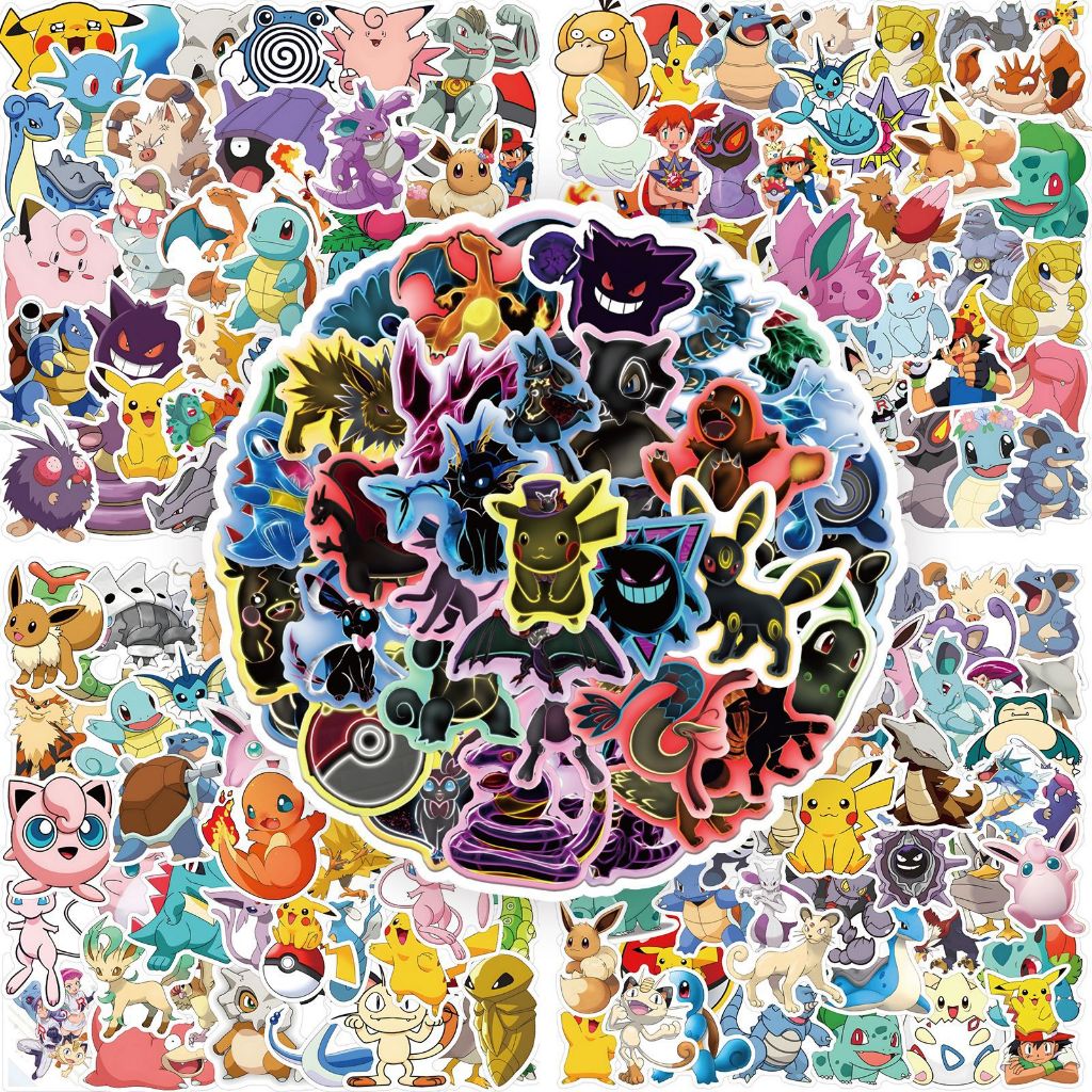 50~100 件 神奇寶貝 精靈寶可夢  動漫卡通防水 PVC 貼紙系列