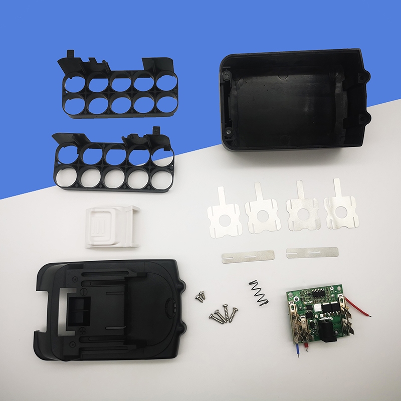 維修 更換18V 電動工具電池盒 5串 18650 電動工具 電池盒套料 塑膠外殼 適用於 扳手角磨機 電池維修更換 不