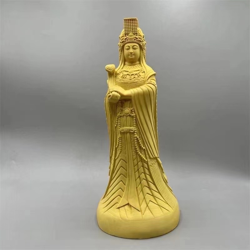 黃楊木精雕媽祖神像 供奉天上聖母 佛像天后娘娘神像 湄洲媽祖擺件精雕