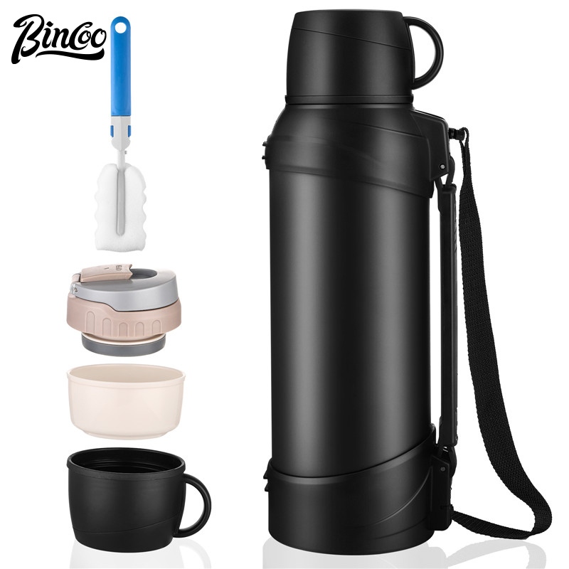 BINCOO 3L 咖啡保溫壺 真空保溫不銹鋼茶壺 大容量便攜 適宜戶外野營旅行