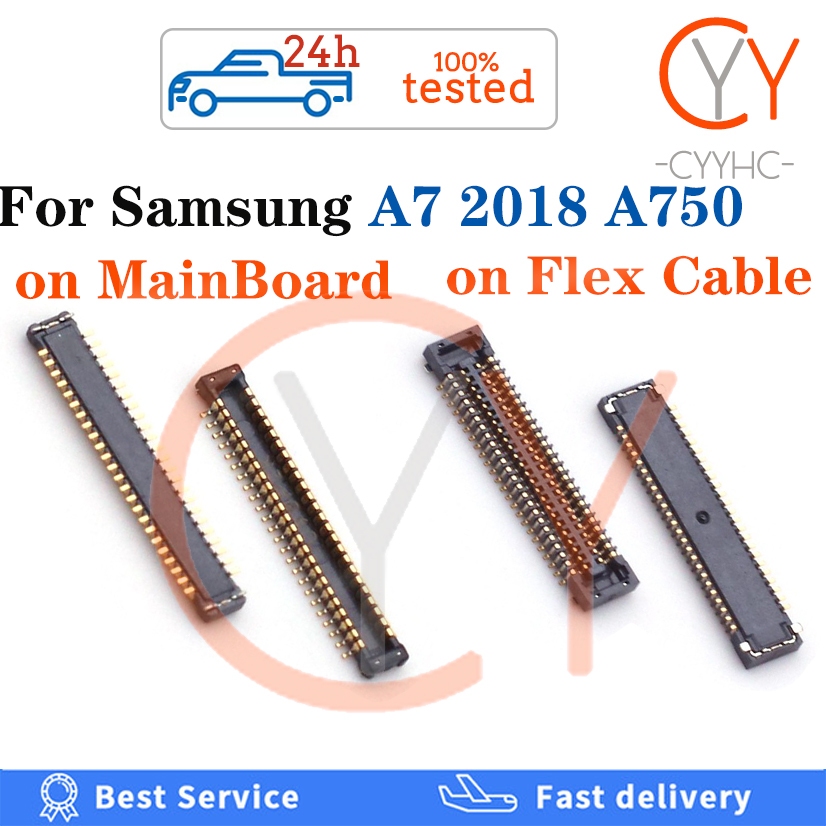 SAMSUNG 1-10 件全新適用於三星 Galaxy A7 2018 A750 A750F 液晶顯示屏 FPC 連接