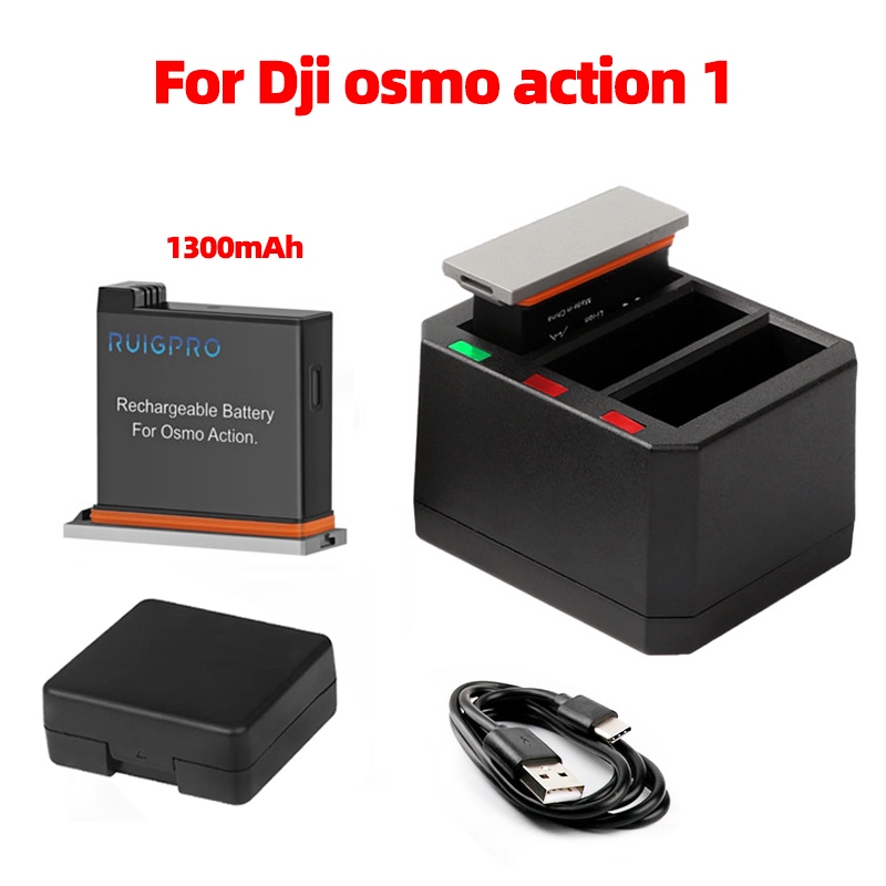 Dji OSMO Action 1 鋰電池充電器 / 3 路充電器配件