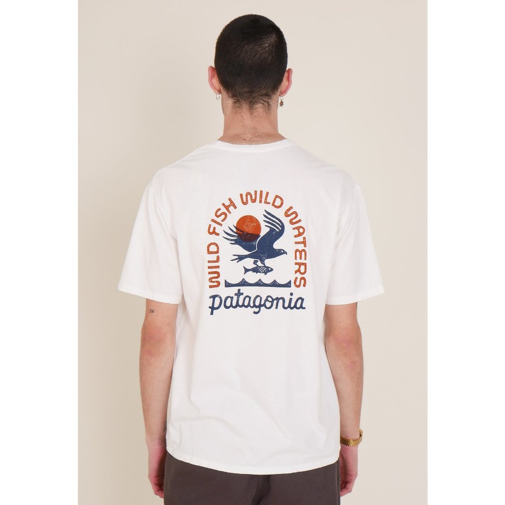 Patagonia巴塔哥尼亞t恤夏季男女款和平鴿印花休閒短袖