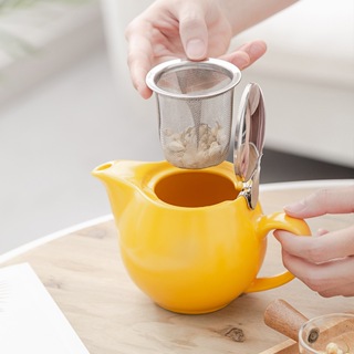 北歐陶瓷咖啡具套裝家用陶瓷下午茶茶具帶木盤帶過濾網