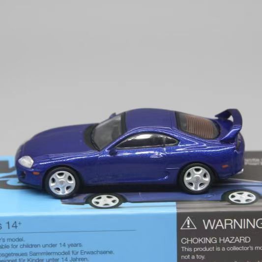 Mini GT金屬藍1:64房車跑車模型Supra4代牛魔王適用於豐田A80