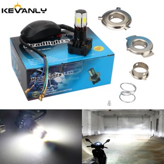 1 件摩托車大燈霧燈 T19 P15D H4 BA20D 側燈設計高/低光束 COB LED 大燈燈泡防水 12V 20