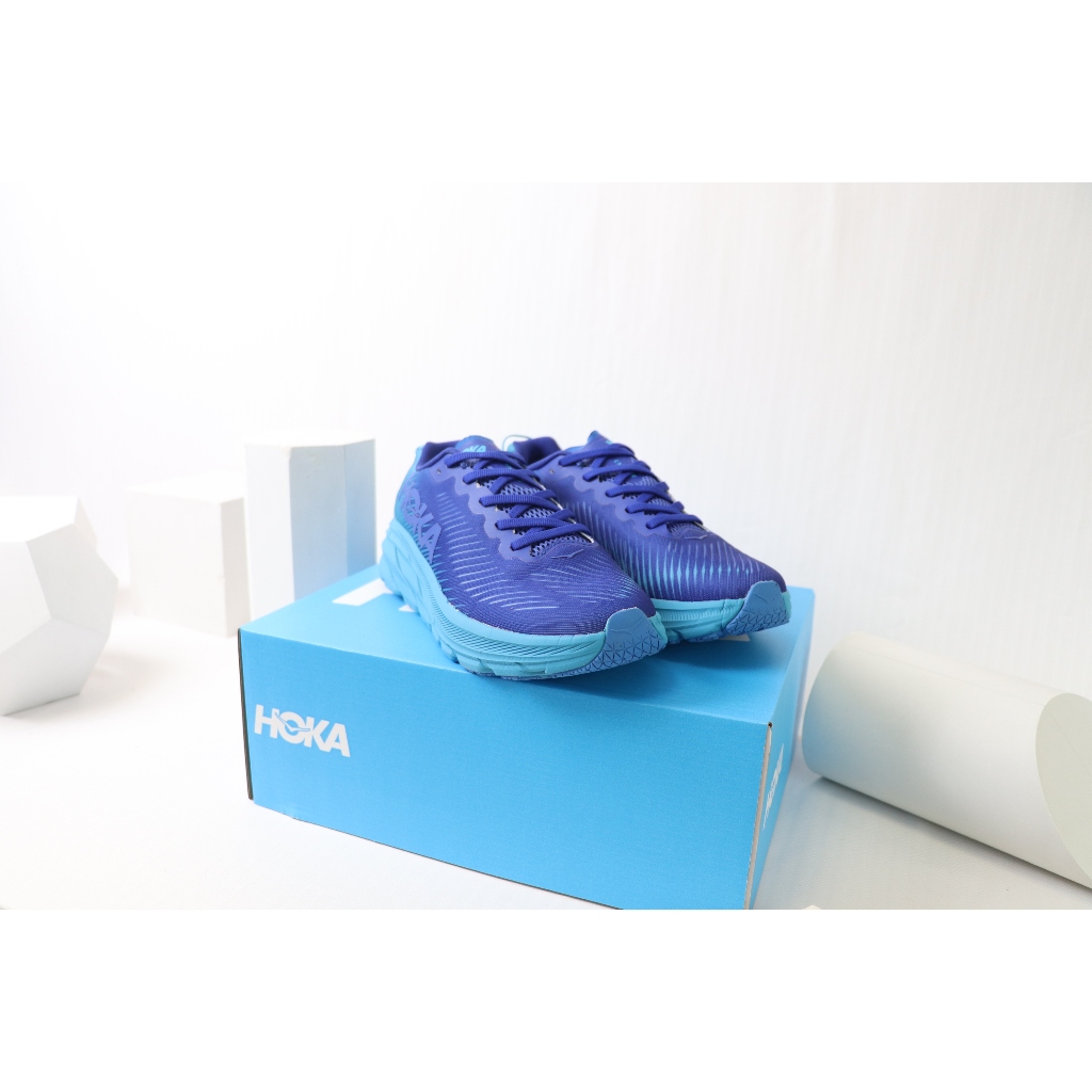 HOKA ONE ONE Rincon3 林康3跑步減震耐磨輕便回彈透氣公路男女運動鞋藍色
