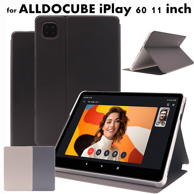 適用於 ALLDOCUBE iPlay 60 iPlay60 11 英寸平板電腦保護套 PU 皮套帶超薄矽膠智能磁性支架