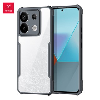 REDMI Poco X6 5g/紅米 Note 13 Pro 5g 外殼 Xundd 透明氣囊防摔保護殼內建支架後蓋外