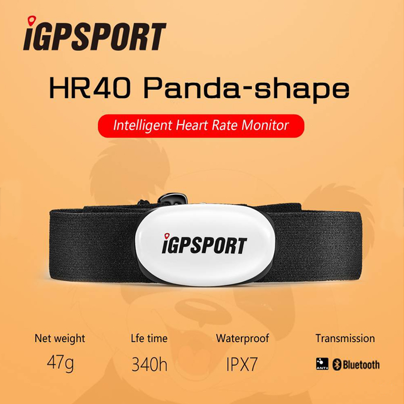 Igpsport HR40 心率監測器騎行胸帶 ANT+ 藍牙 IPX7 心率傳感器兼容 GARMIN Bryton M