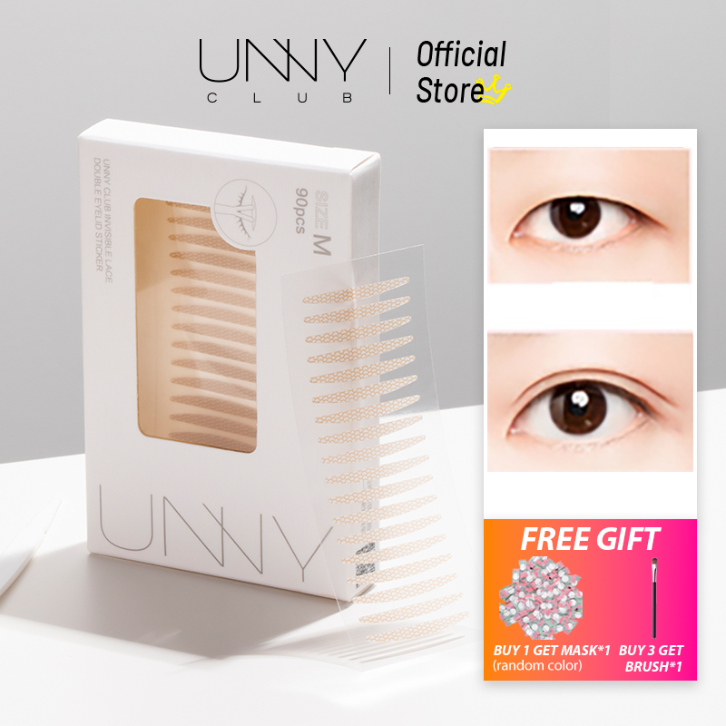 Unny Club 雙眼皮貼  蕾絲隱形化妝 無縫自然 S M L