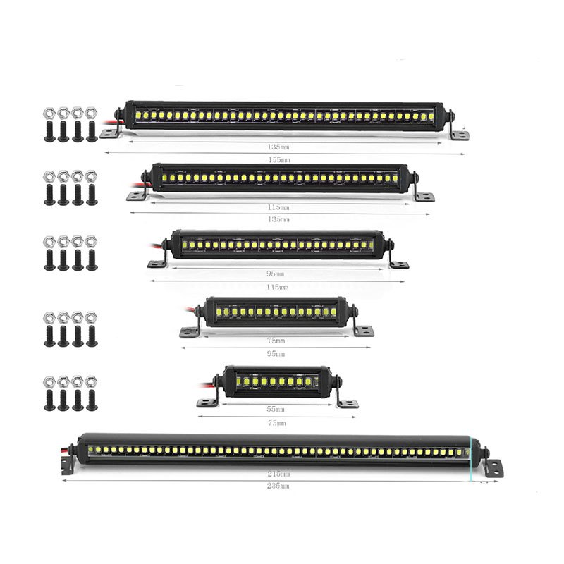 AXIAL 55/75/95/95/115/135/215mm LED 燈條車頂燈用於軸向 SCX10 90046 Tr