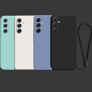 SAMSUNG 適用於三星 A02S A03S M54 Note 20 超方形框架軟殼保護套帶手帶掛繩