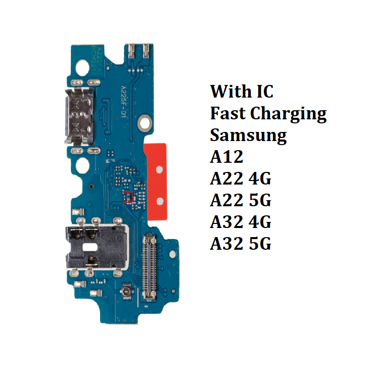 快充尾插小板兼容三星SAMSUNG A12 A22 A32 4G 5G 充電小板帶IC芯片