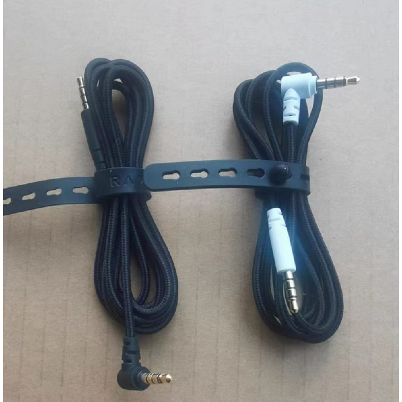適用於 Razer Nari Ultimate 無線藍牙遊戲耳機維修部件的原裝音頻電纜輔助電纜
