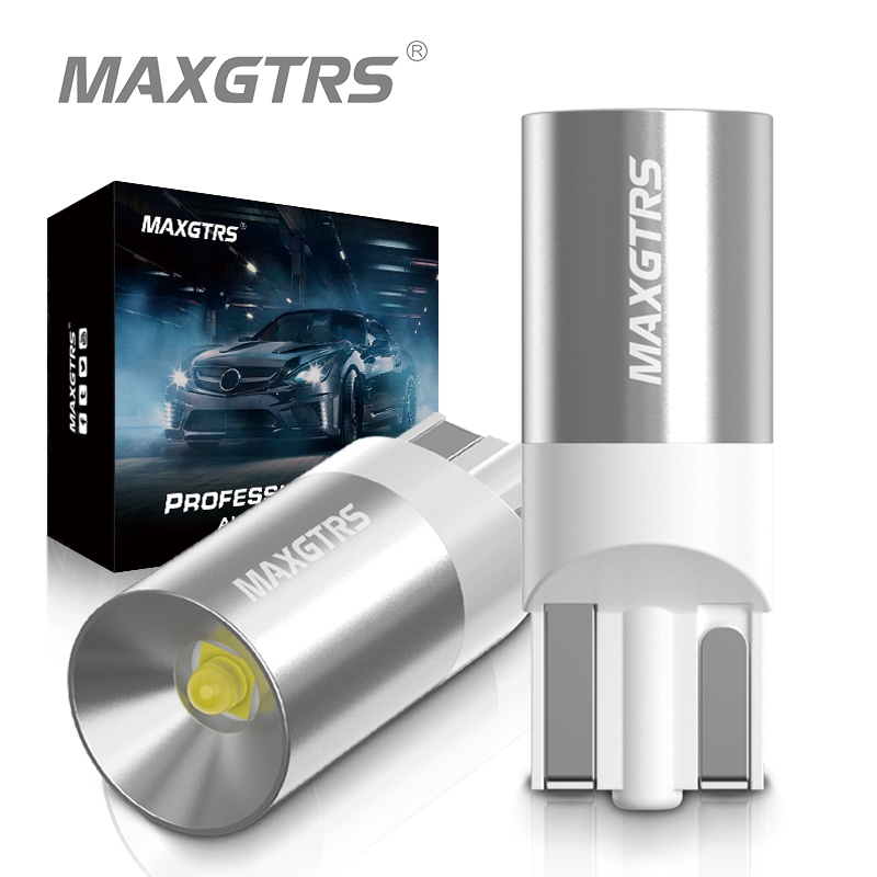 Maxgtrs 2x T10 W5W 168 194 2825 LED 芯片 LED 汽車燈泡 Sidemarker 停