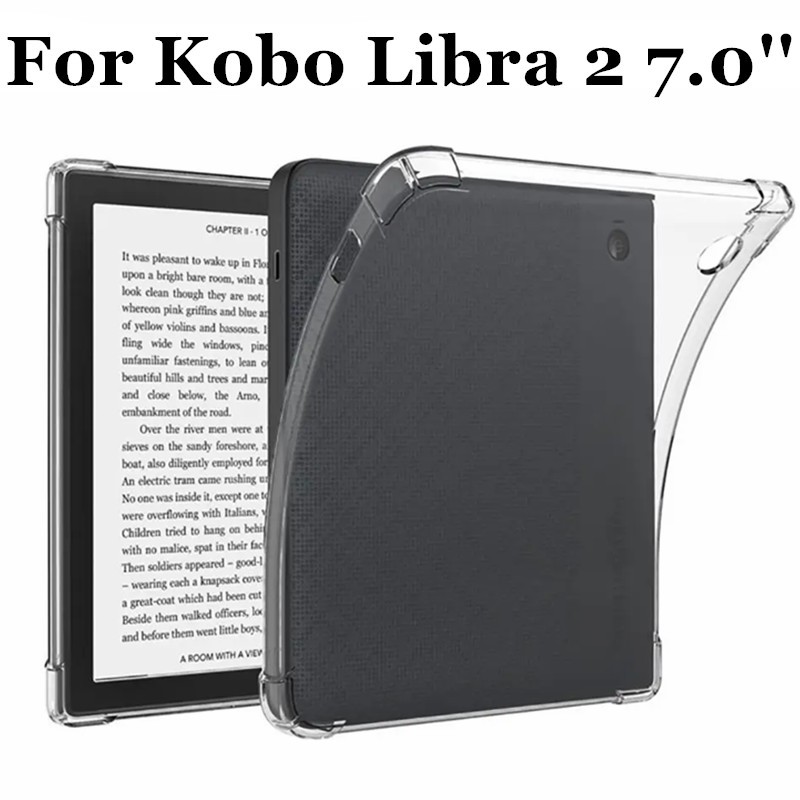 Kobo Libra 2 7.0'' N418 2021 外殼 TPU 矽膠透明蓋 Coque Fundas 防震蓋