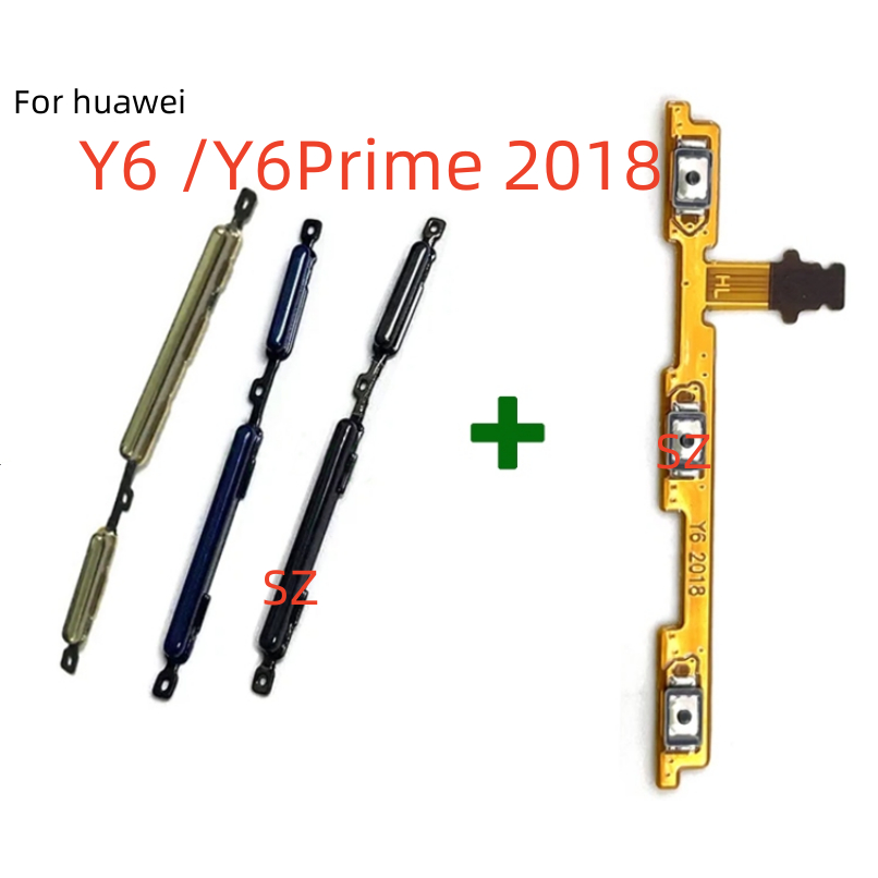 Y6 2018 電源開關按鈕柔性適用於華為 Y6 Prime 2018