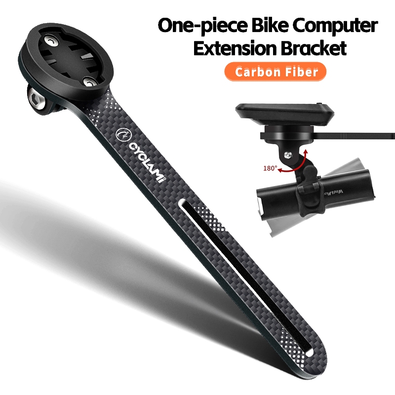 Cyclami 碳纖維 Garmin 把立架自行車桌 Bryton 轉向架自行車 Gps 自行車車速表里程表自行車電腦支