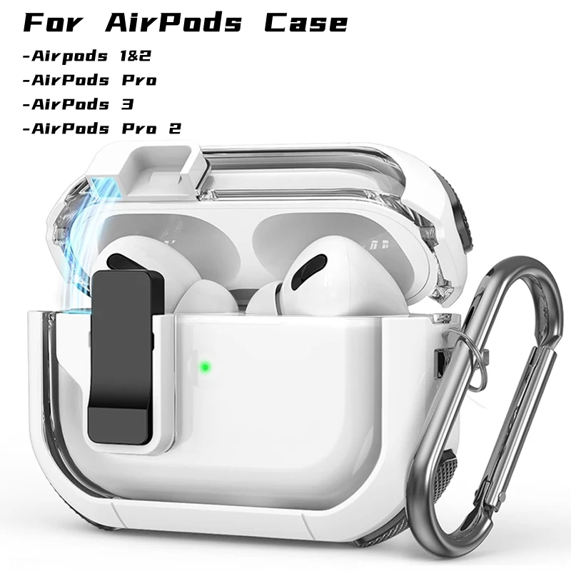 透明保護套兼容 AirPods Pro 第 2 代第 1 代透明保護套帶 Switch Apple AirPods 3
