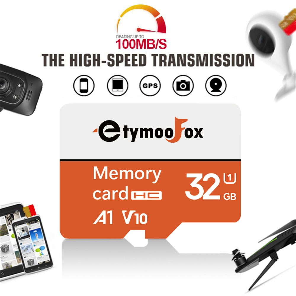 迷你 SD 存儲卡 32GB 微型 TF SD 卡智能 SD/TF 卡,適用於行車記錄儀/手機/相機