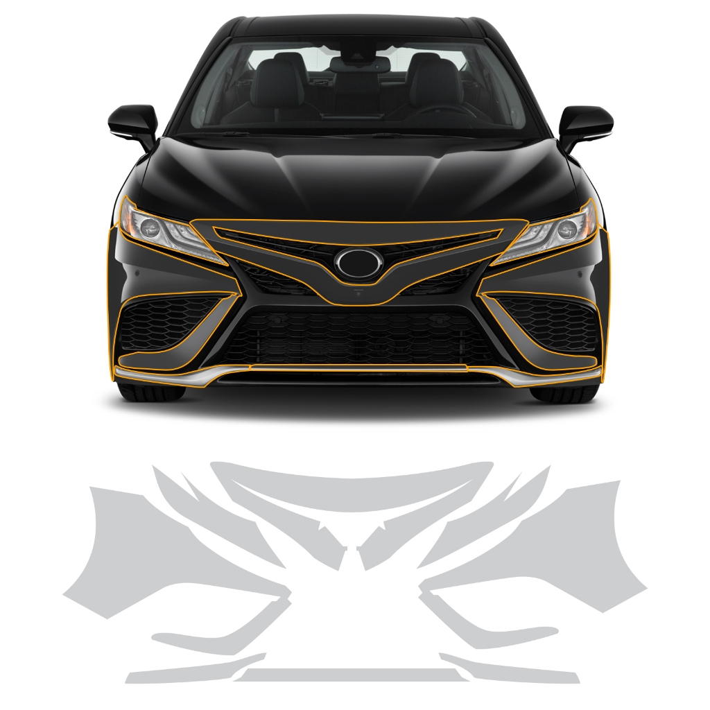 CAMRY 適用於凱美瑞 SE XSE 2021-2024 TPU 透明保護膜汽車保護膜透明車漆保護膜汽車外飾配件