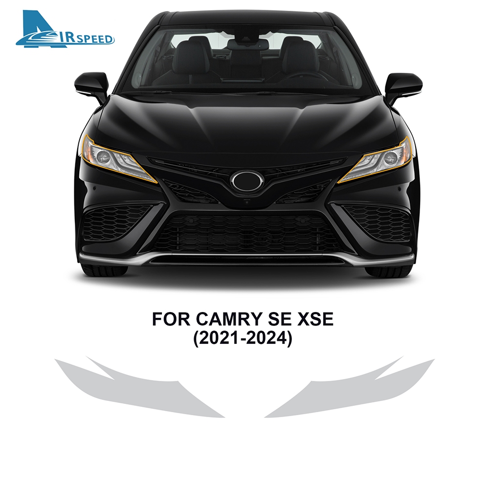 CAMRY 適用於凱美瑞 SE XSE 2021-2024 汽車前大燈膜 TPU 保護膜汽車前大燈膜 TPU 保護膜汽車