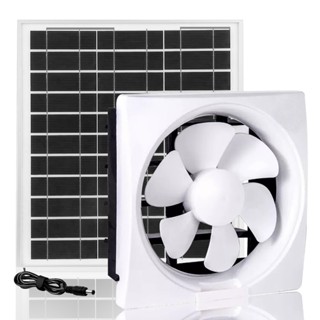 太陽能強力直流5v排風扇家用換氣扇廚房排風扇家用系列戶外房車別墅屋頂房間降溫除濕抽油煙機square-5v-fan