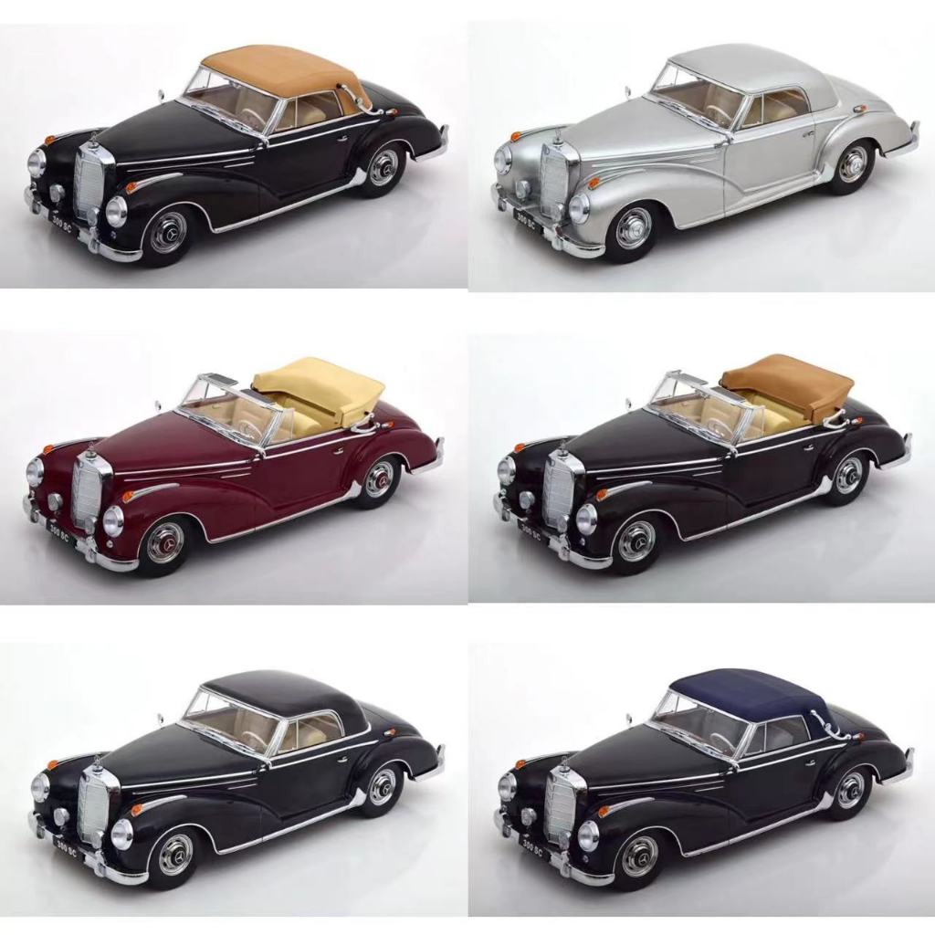 KK 1/18 賓士 benz 300 SC W188 1955 敞篷 老爺車 合金汽車模型