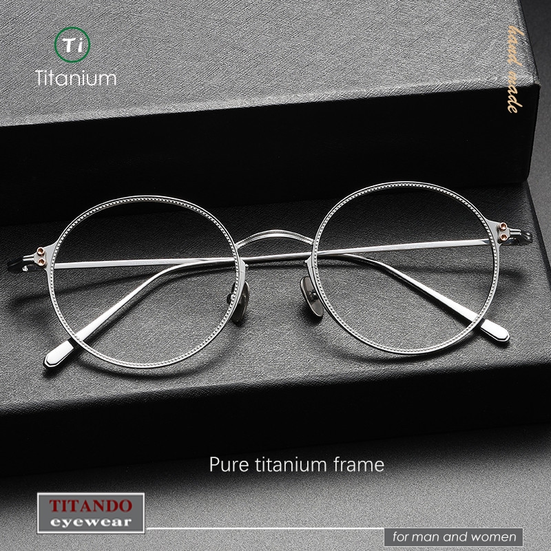 日系復古純鈦圓框眼鏡 藝文青年時尚光學眼鏡 EYEVAN7285 尺寸50-21-145