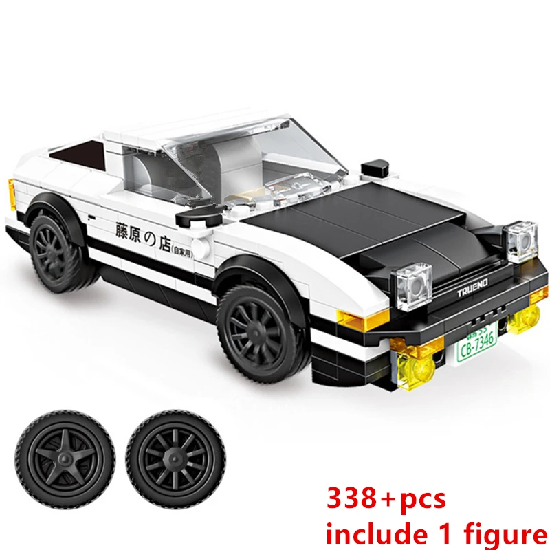 超級迴力賽車蘭博堅尼/豐田AE86模型 積木科技機械組 相容樂高汽車 拼裝積木男孩子玩具車