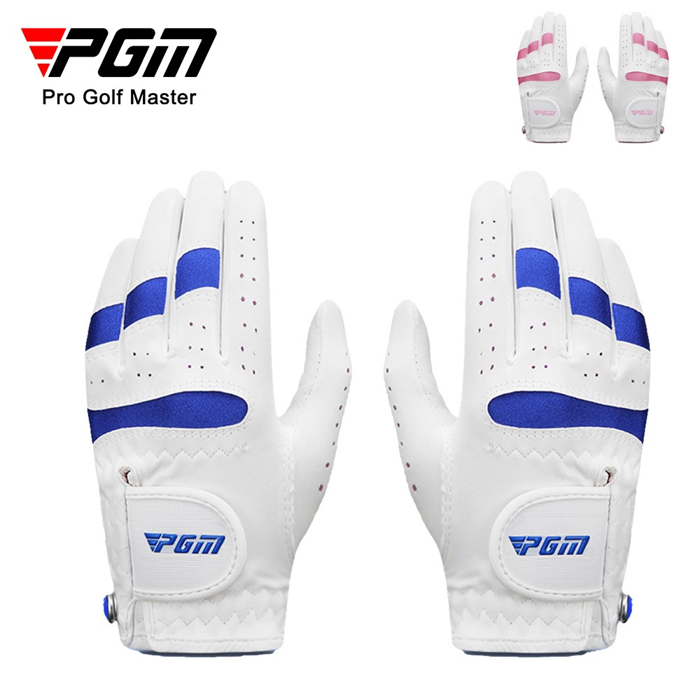 PGM 高爾夫手套 兒童高爾夫球手套 男女童透氣超纖布手套 壹雙 帶馬克耐磨 ST024
