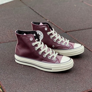 Converse Chuck 70s 紅色皮革 高幫休閒板鞋