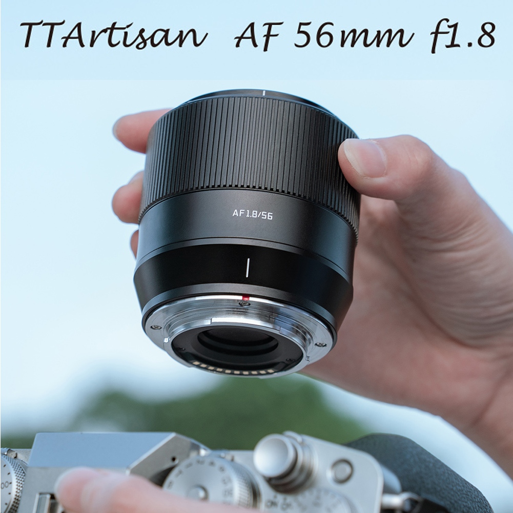 Ttartisan 56mm F1.8 大光圈自動鏡頭定焦人形象,適用於富士XF口XS10無反相機