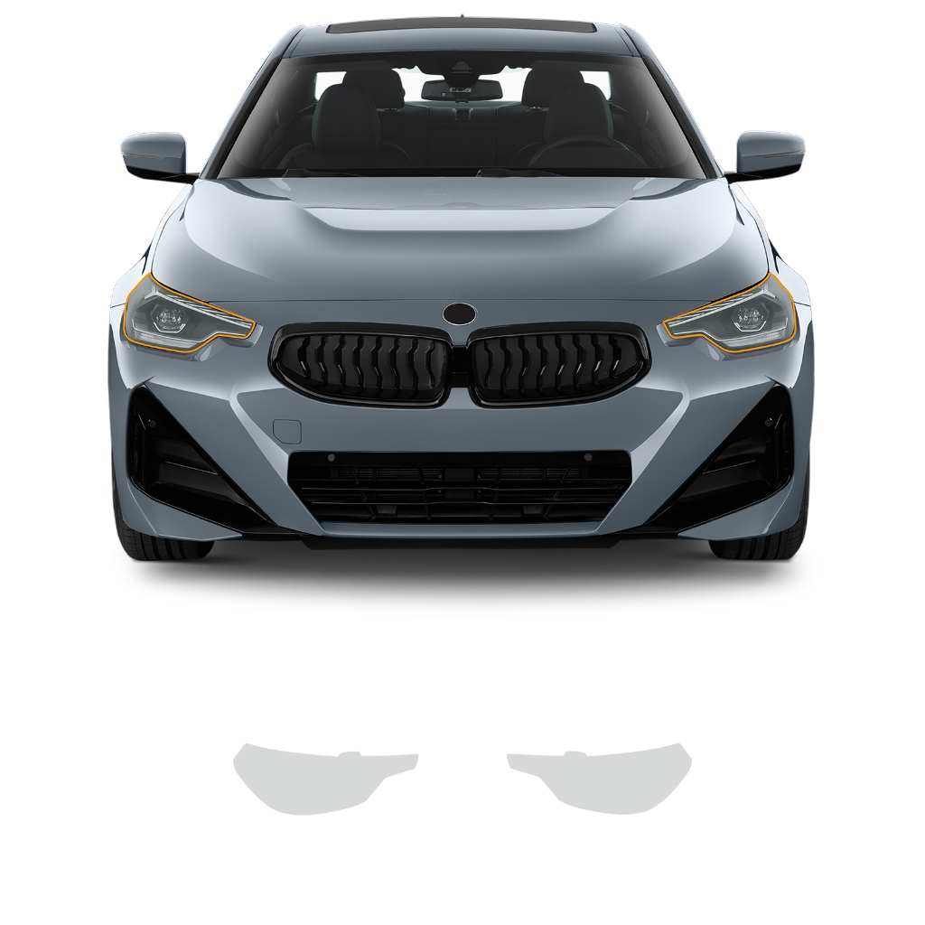BMW 適用於寶馬2系雙門轎跑車m240i M230I M220I 2022-2023汽車大燈貼TPU貼膜汽車前大燈貼膜