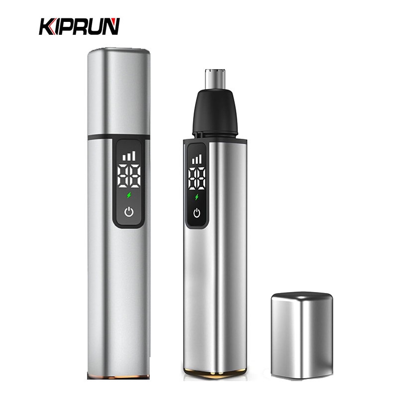 Kiprun 電動鼻毛修剪器,10000 RPM 圓形刀片修剪器,適用於鼻耳理髮器,USB 可充電,無痛防水