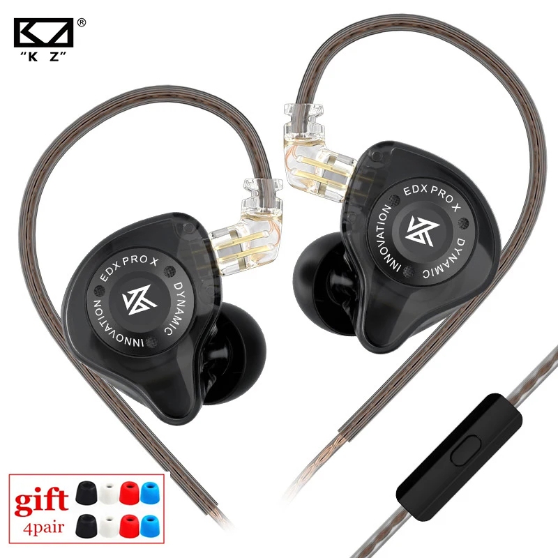 KZ耳機EDX PROX線控重低高解析高音質HIFI線控帶麥高保真手機電腦
