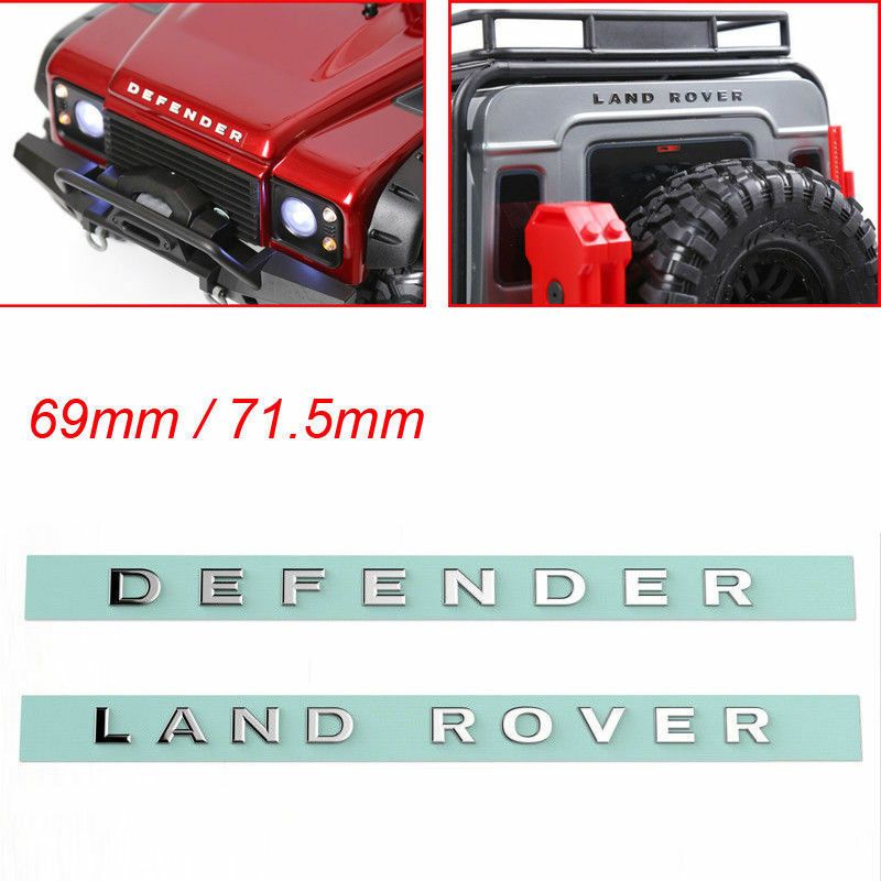 LAND ROVER 1/10 RC 金屬用於路虎和衛士標誌貼紙,適用於 TRX4 4WD D110 D90