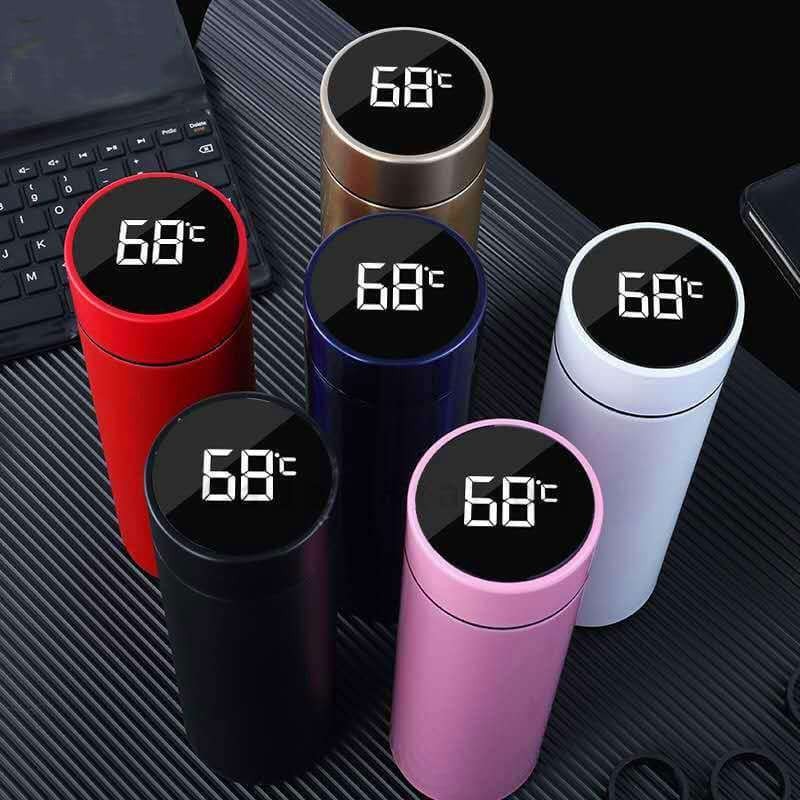 500ml 智能 LED 溫度顯示保溫瓶保溫瓶保溫保冷瓶水瓶 500ml LED Botol Air