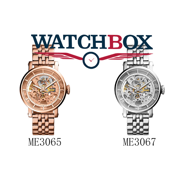 Fossil 化石 女士手錶 不鏽鋼自動機械腕錶 休閒商務女表 ME3065 ME3067