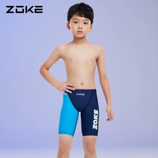 Zoke專業兒童游泳短褲男童泳褲兒童訓練泳衣泳衣
