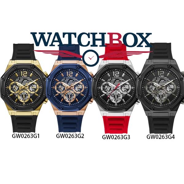 GUESS 男士手錶 時尚矽膠男表 潮流 腕錶 GW0263G1 GW0263G2 GW0263G3 GW0263G4