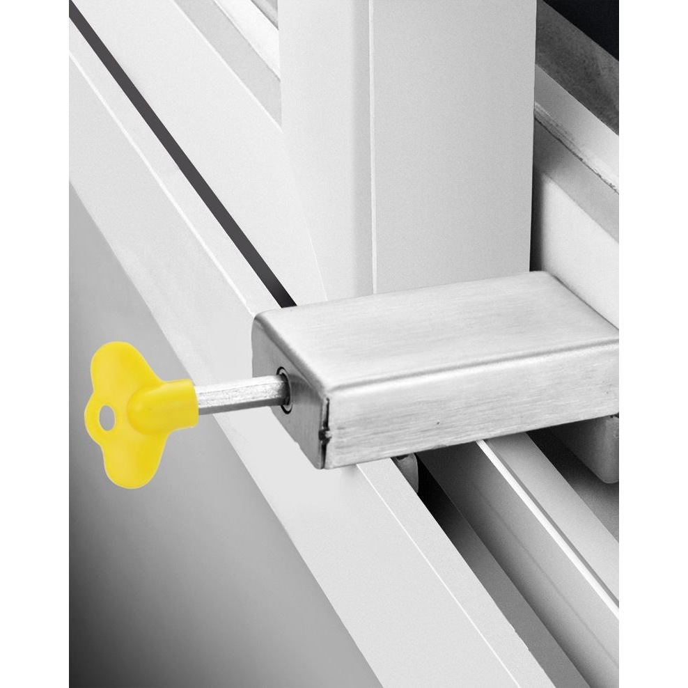 窗鎖扣鋁合金紗窗門窗鎖推拉門鎖兒童保護安全鎖