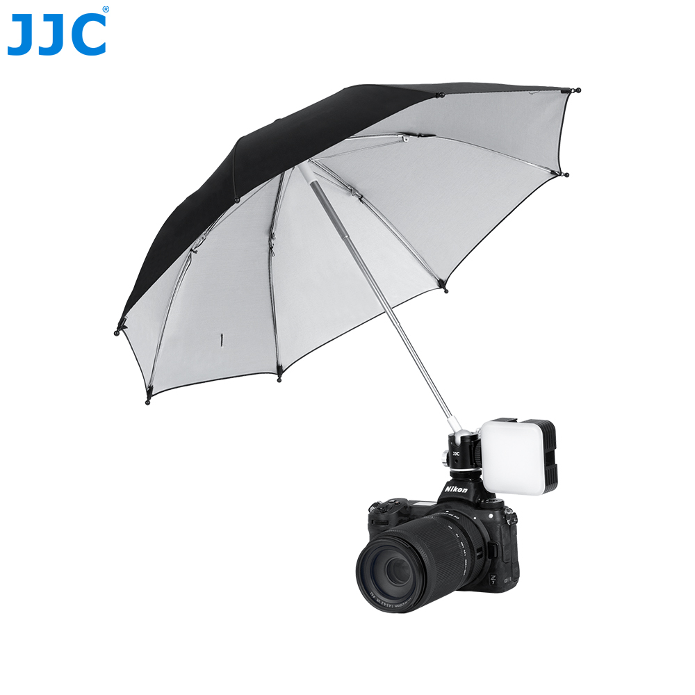 JJC 相機雨傘 微單眼熱靴座安裝 Canon Nikon Sony 富士相機戶外拍攝防雨罩雨衣