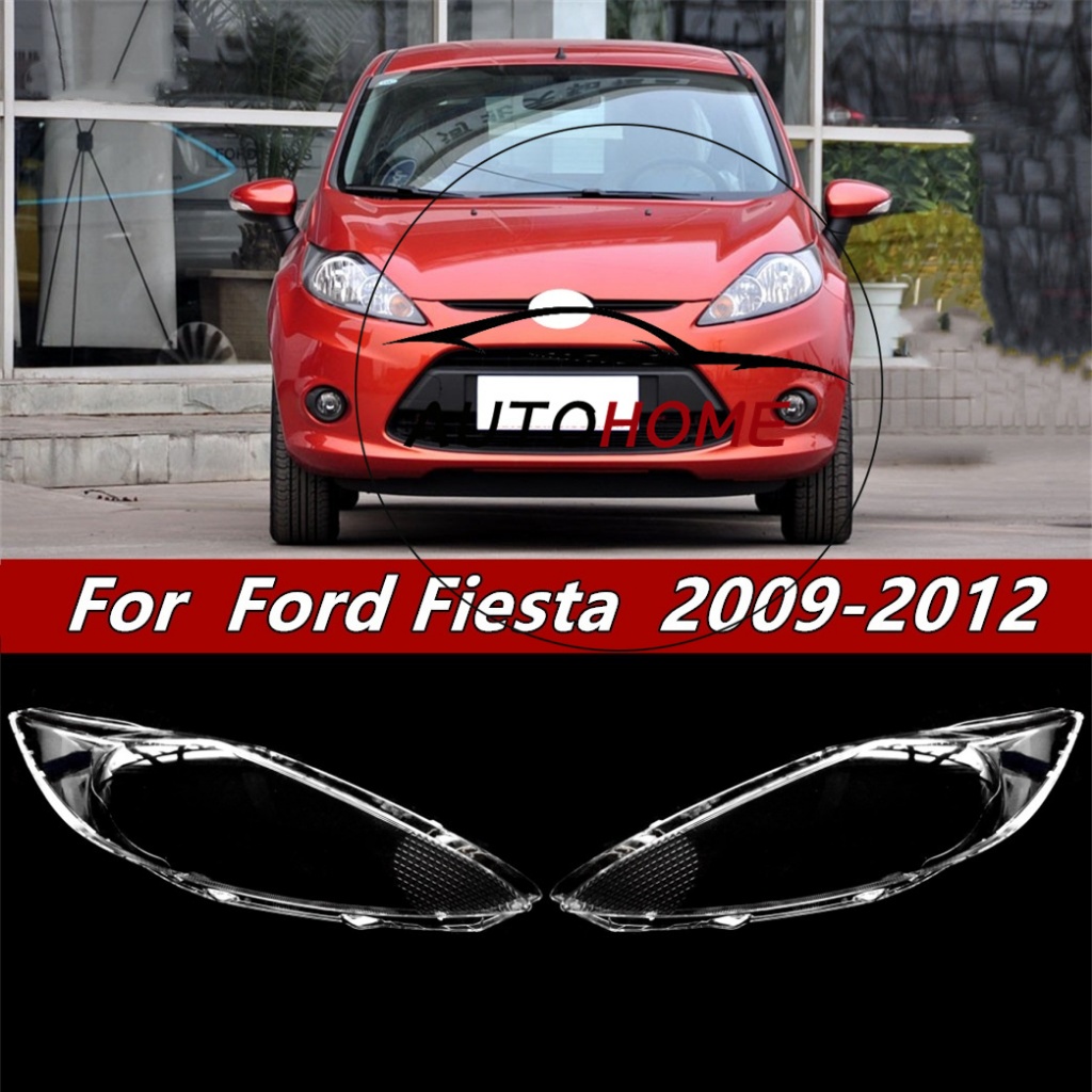 前照燈鏡頭蓋前照燈透明透鏡外殼蓋適用於福特 Fiesta 2009 2010 2011 2012 2013