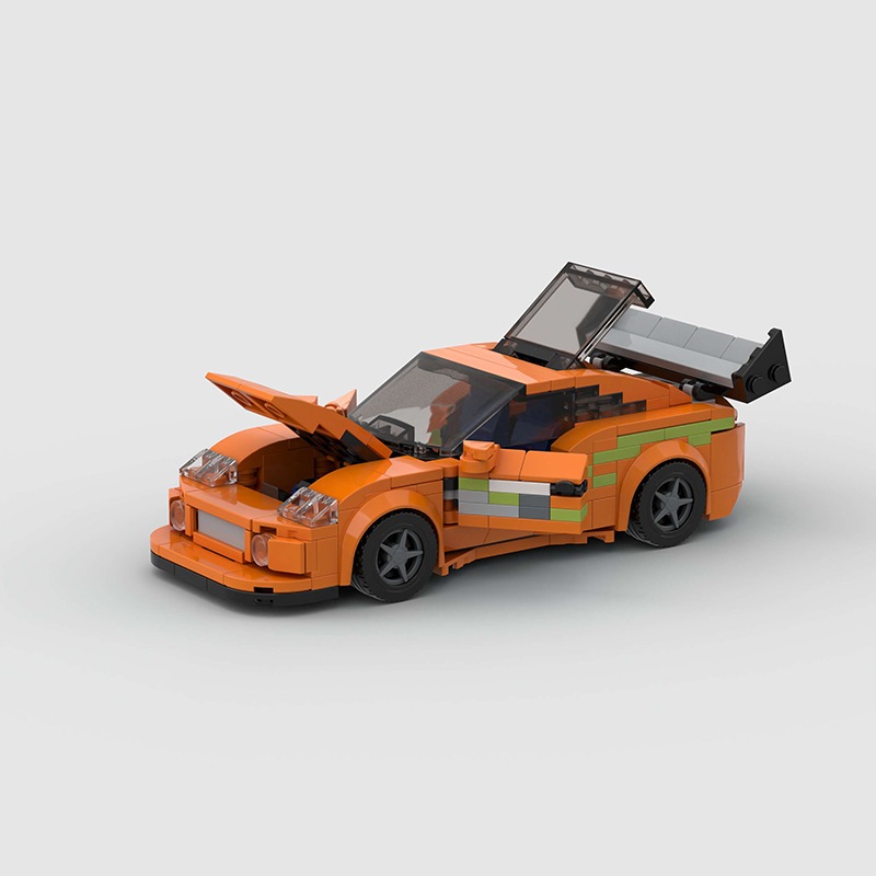 豐田 [Toyota Mk4 Supra Super Racing Cars] 積木模型玩具 367PCS 積木 MOC