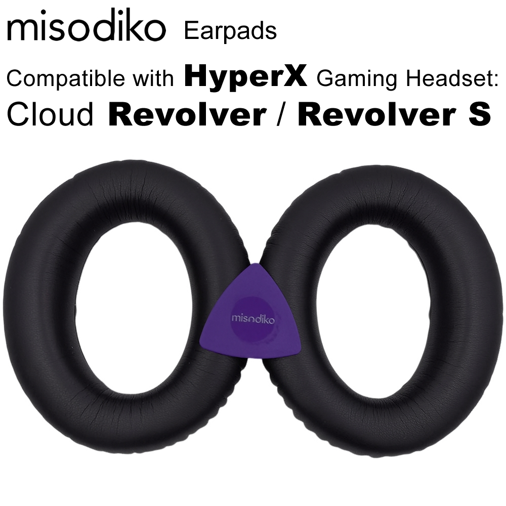 Misodiko 耳墊更換適用於 HyperX Cloud Revolver S 遊戲耳機