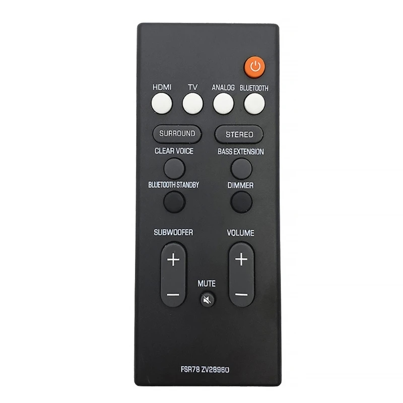 FSR78使用於雅馬哈電視機紅外遙控器 VAF7640 VAH0130 YAS-106 YAS-207 ATS-1060